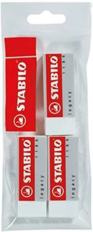 Radiera Stabilo legacy 1186, 3 bucati/blister eco