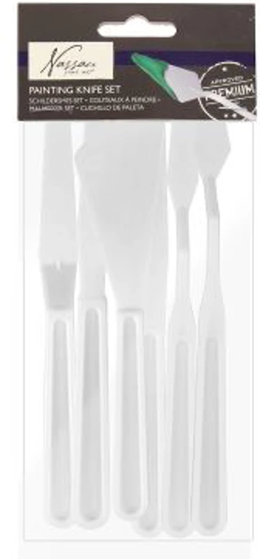 Set 5 cutite plastic pentru pictura Fine Art