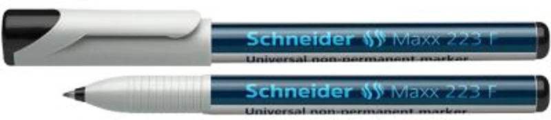 Universal non-permanent marker SCHNEIDER Maxx 223 F, varf 0.7mm - negru