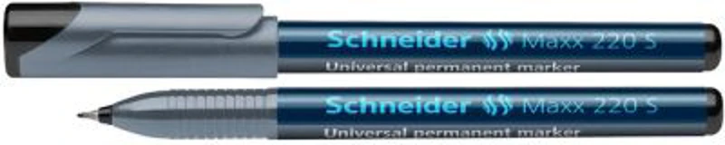Universal permanent marker SCHNEIDER Maxx 220 S, varf 0.4mm - negru