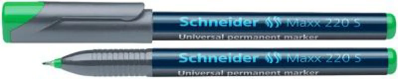 Universal permanent marker SCHNEIDER Maxx 220 S, varf 0.4mm - verde