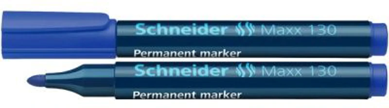 Permanent marker SCHNEIDER Maxx 130, varf rotund 1-3mm - albastru