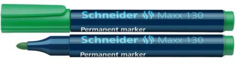 Permanent marker SCHNEIDER Maxx 130, varf rotund 1-3mm - verde