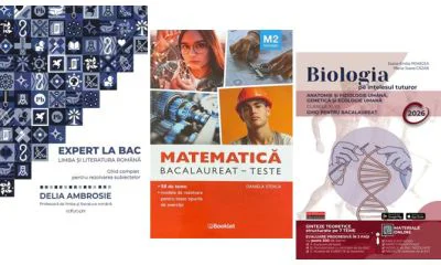 Pachet Bacalaureat 2026. Ghid complet Limba si literatura romana, Matematica M2 Tehnologic. Teste si Biologia pe intelesul tuturor Clasele 11-12 - Del
