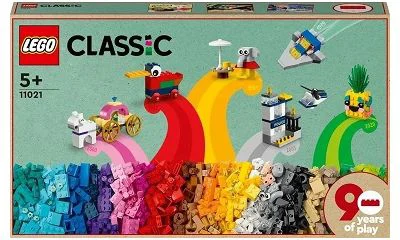 LEGO Classic. 90 de ani de Joaca 11021, 1100 piese