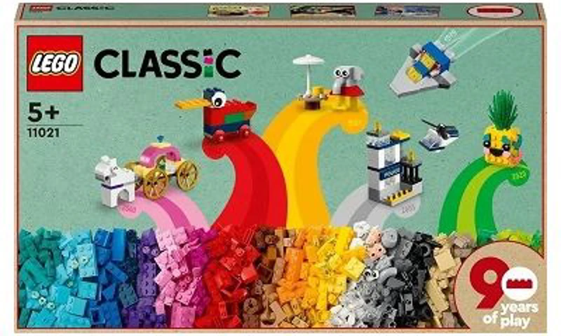 LEGO Classic. 90 de ani de Joaca 11021, 1100 piese