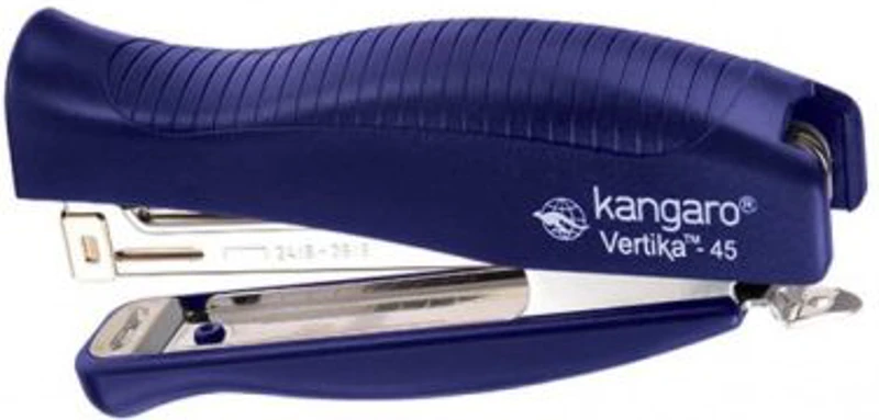 Capsator Kangaro VERTIKA-45, 24/6, 30 coli, 64mm, plastic, albastru