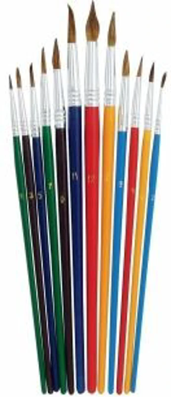 Pensula Grand GR-252, varf subtire, set 12 buc