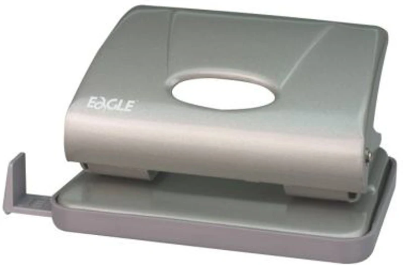 Perforator Eagle 706, 15 coli, plastic, negru