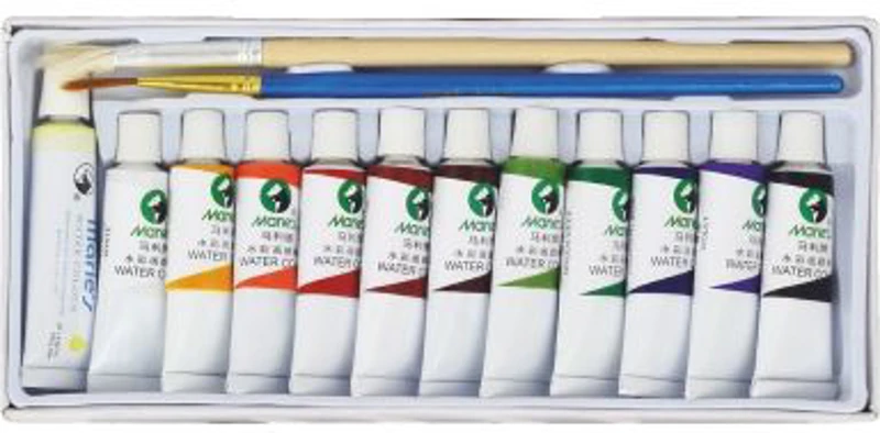 Culori tempera Maries, 12 culori x 5ml, E1325