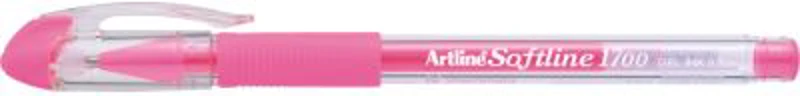 Pix cu gel ARTLINE Softline 1700, rubber grip, varf 0.7mm - roz fluorescent
