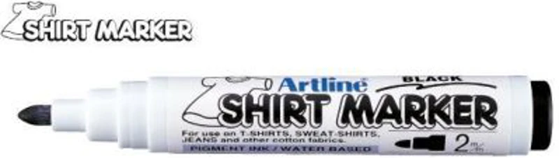 T-Shirt marker ARTLINE, corp plastic, varf rotund 2.0mm - negru