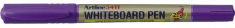 Marker pentru tabla de scris ARTLINE 541T, doua capete - varfuri rotunde 0. 4mm/1. 0mm - mov