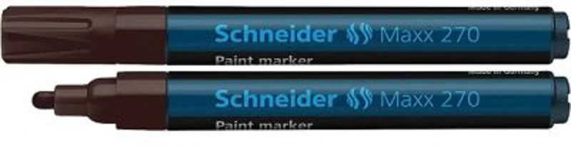 Marker cu vopsea SCHNEIDER Maxx 270, varf rotund 1-3mm - maro
