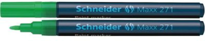 Marker cu vopsea SCHNEIDER Maxx 271, varf rotund 1-2mm - verde