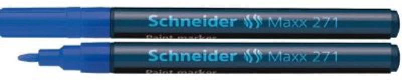Marker cu vopsea SCHNEIDER Maxx 271, varf rotund 1-2mm - albastru
