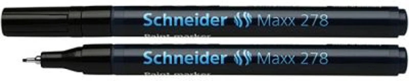 Marker cu vopsea SCHNEIDER Maxx 278, varf rotund 0.8mm - negru