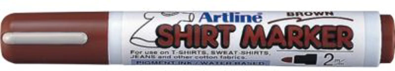 T-Shirt marker ARTLINE, corp plastic, varf rotund 2.0mm - maro