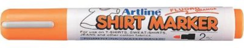 T-Shirt marker ARTLINE, corp plastic, varf rotund 2.0mm - portocaliu fluorescent