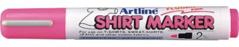 T-Shirt marker ARTLINE, corp plastic, varf rotund 2.0mm - roz fluorescent