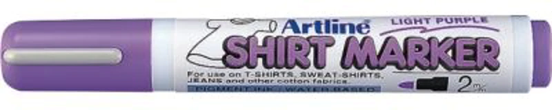 T-Shirt marker ARTLINE, corp plastic, varf rotund 2.0mm - mov deschis