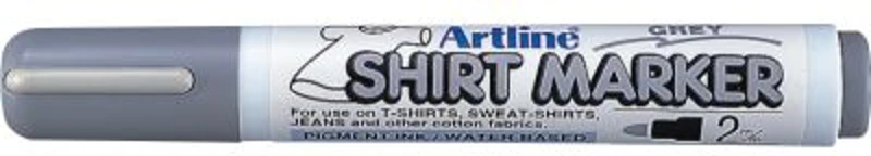 T-Shirt marker ARTLINE, corp plastic, varf rotund 2.0mm - gri