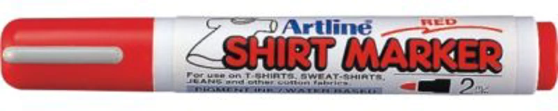 T-Shirt marker ARTLINE, corp plastic, varf rotund 2.0mm - rosu