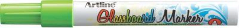 Marker pentru tabla de sticla ARTLINE Glassboard, varf rotund 2. 0mm - verde fluorescent