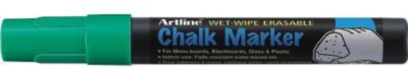 Marker cu creta ARTLINE, pentru table de scris, varf 4. 0mm - verde