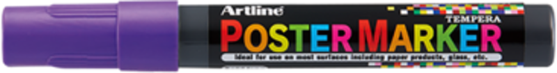 Marker pentru poster ARTLINE, corp plastic, varf rotund 2mm - mov