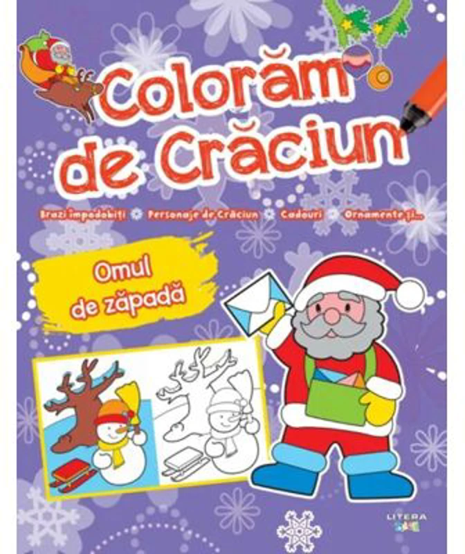Coloram de Craciun. Omul de zapada