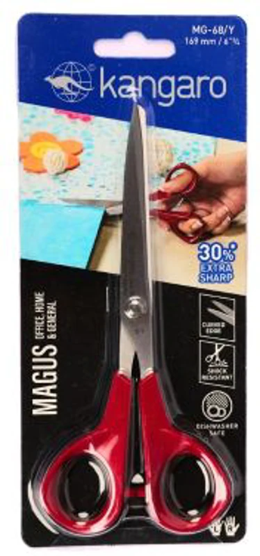 Foarfeca Kangaro Magus MG-68/Y, 16. 9cm, lama inox, blister