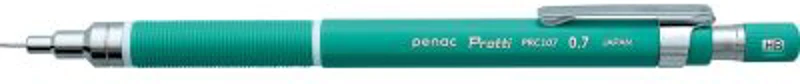 Creion mecanic profesional PENAC Protti PRC-107, 0.7mm, con metalic, varf retractabil, verde