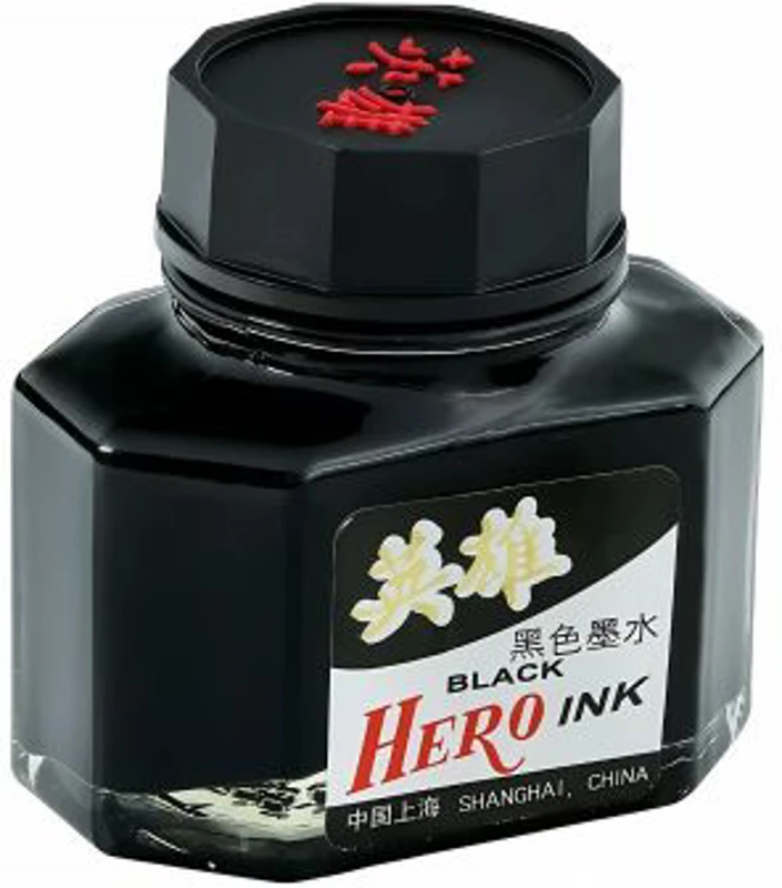 Calimara cu cerneala Grand Hero Ink 160-1001, cerneala neagra, 50ml