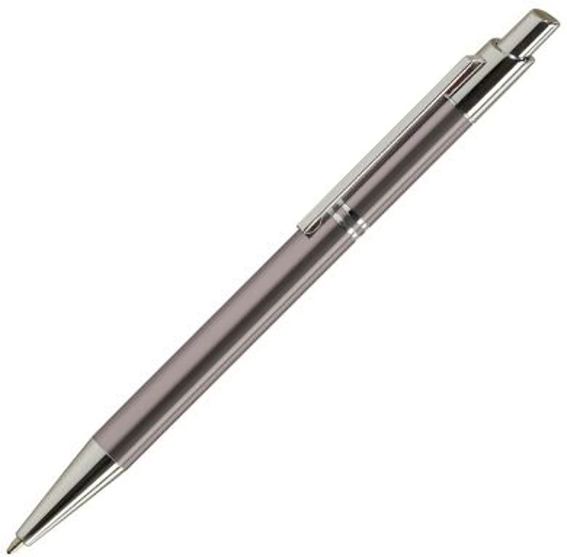 Pix cu bila Office-Cover Tiko, 1. 0mm, cu mecanism, pentru personalizare, corp metalic, grafit
