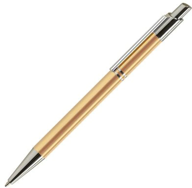 Pix cu bila Office-Cover Tiko, 1. 0mm, cu mecanism, pentru personalizare, corp metalic, auriu