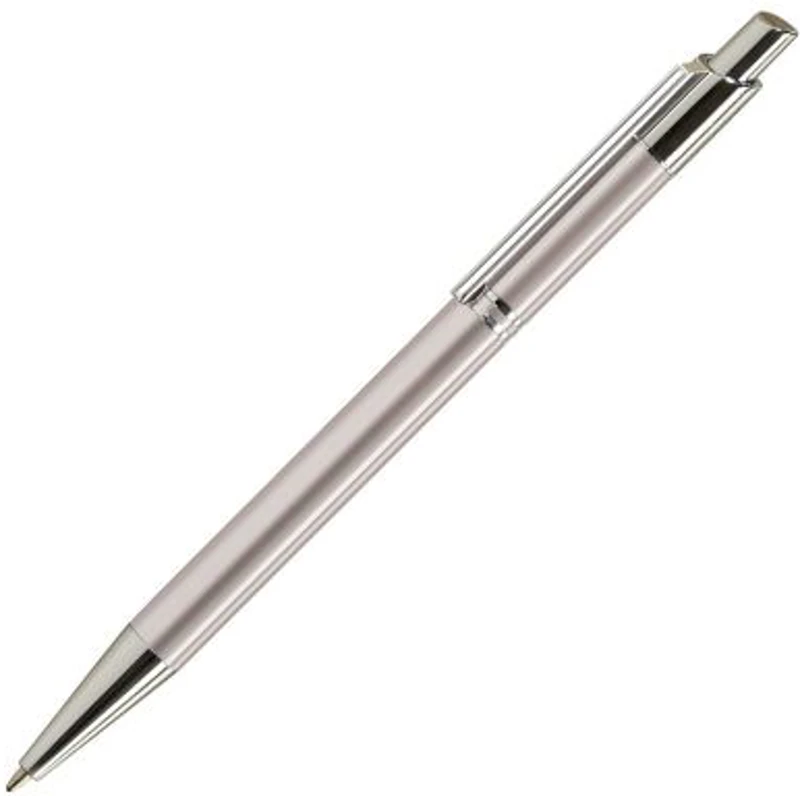 Pix cu bila Office-Cover Tiko, 1. 0mm, cu mecanism, pentru personalizare, corp metalic, argintiu