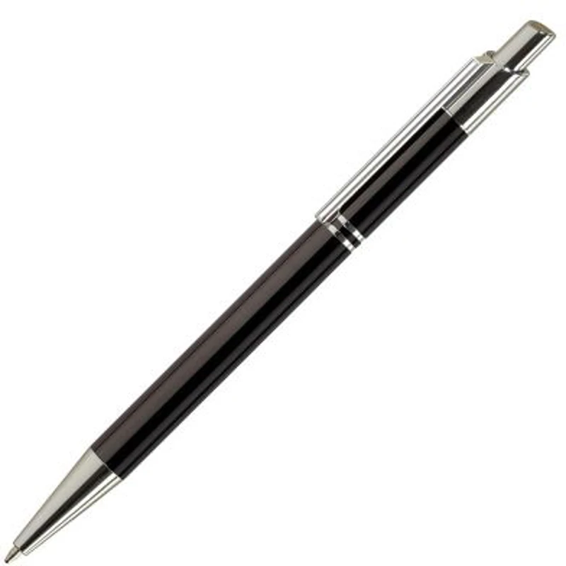 Pix cu bila Office-Cover Tiko, 1. 0mm, cu mecanism, pentru personalizare, corp metalic, argintiu