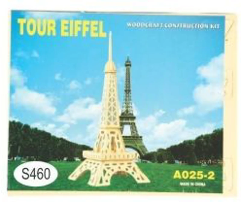 Puzzle lemn 3D - Turnul Eiffel, 2 foi, Colorarte, A025-2