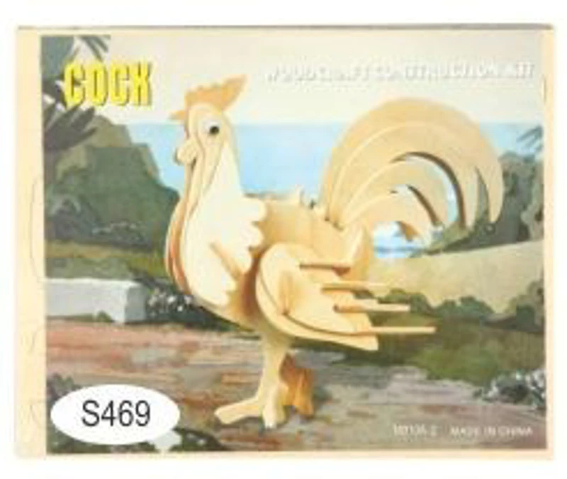 Puzzle lemn 3D - Cocos, 2 foi, Colorarte, M010A-2/HS1037-2