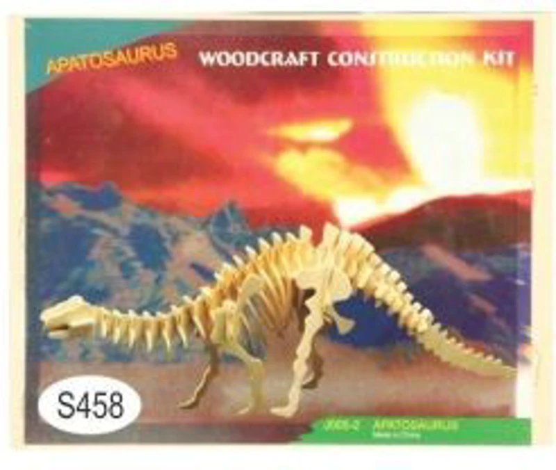 Puzzle lemn 3D - Dinozaur Apatosaurus, 2 foi, Colorarte, J005-2/A-153