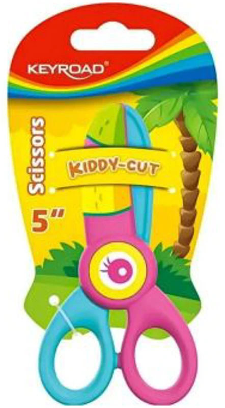 Foarfeca Keyroad Kiddy-Cut KR972812, 12. 5cm, plastic, multicolora