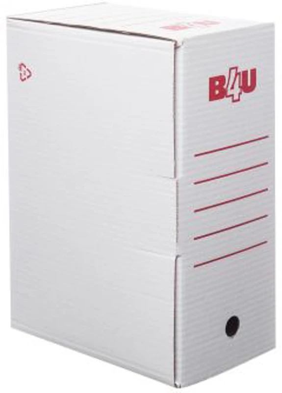 Cutie arhivare B4U 30265210, 15cm, carton, alb