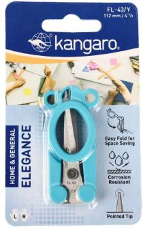 Foarfeca Kangaro Elegance FL-43/Y, 11. 2cm, lama inox, blister