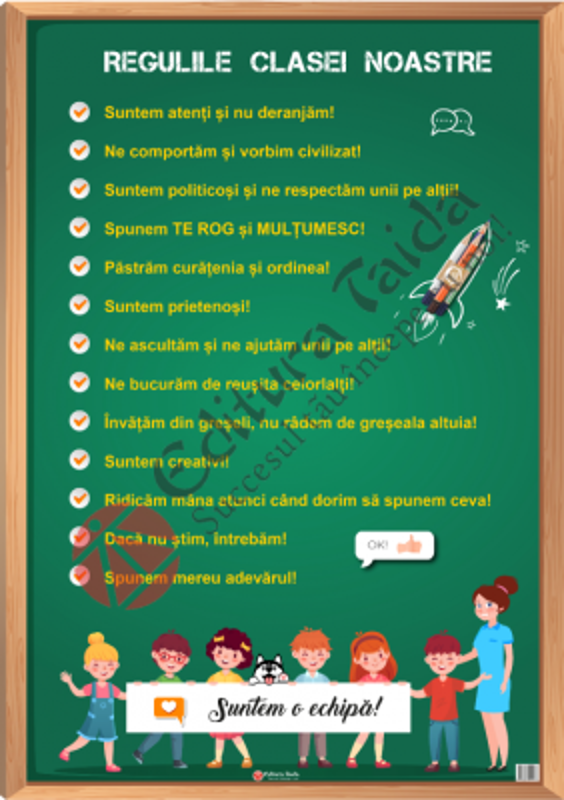 Plansa Regulile clasei