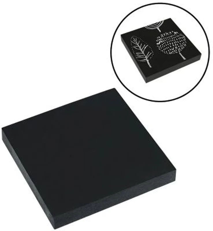 Notes adeziv Eagle 654BL, 100 coli, 75x75mm, negru
