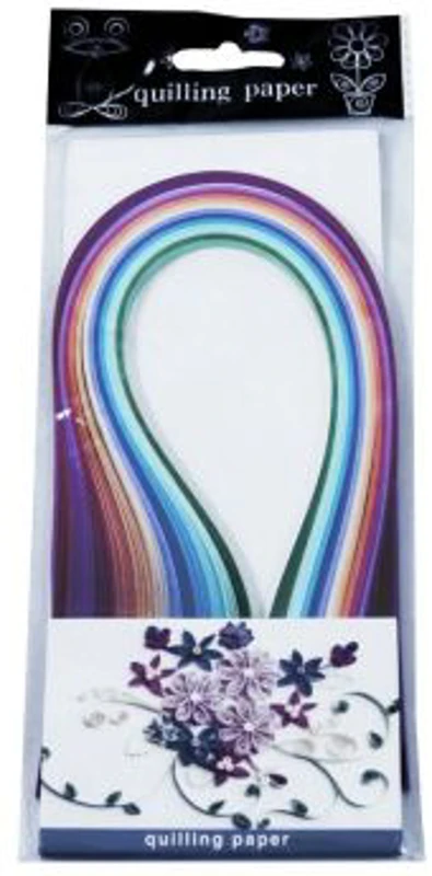 Hartie quilling, 0. 5x39cm, diverse culori, intense, set 150-160 buc, CNX, YZ5216