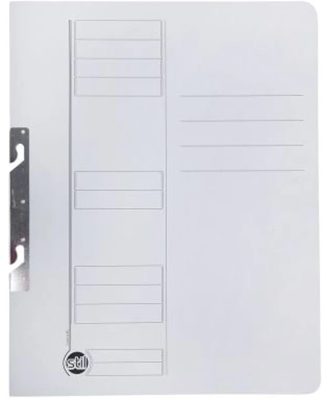 Dosar incopciat 1/1 STIL, carton, 230g/mp, alb