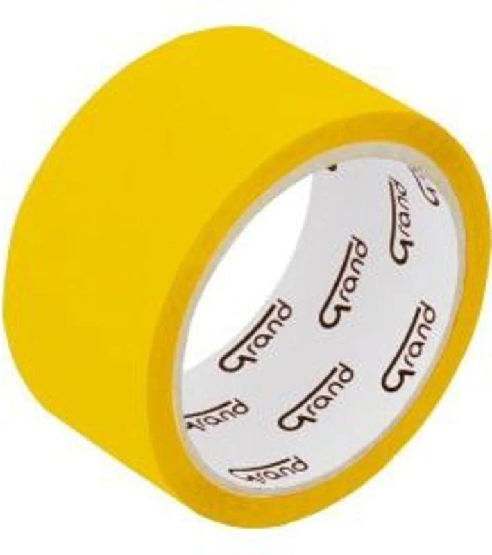 Banda adeziva Grand 130-1247, simpla, 48mm x 50m, galben, acrilic