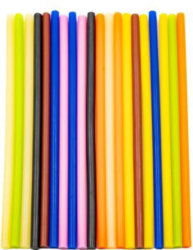 Baton silicon Colorarte, lipire la cald, 7mm x 20cm, diverse culori, set 20 buc